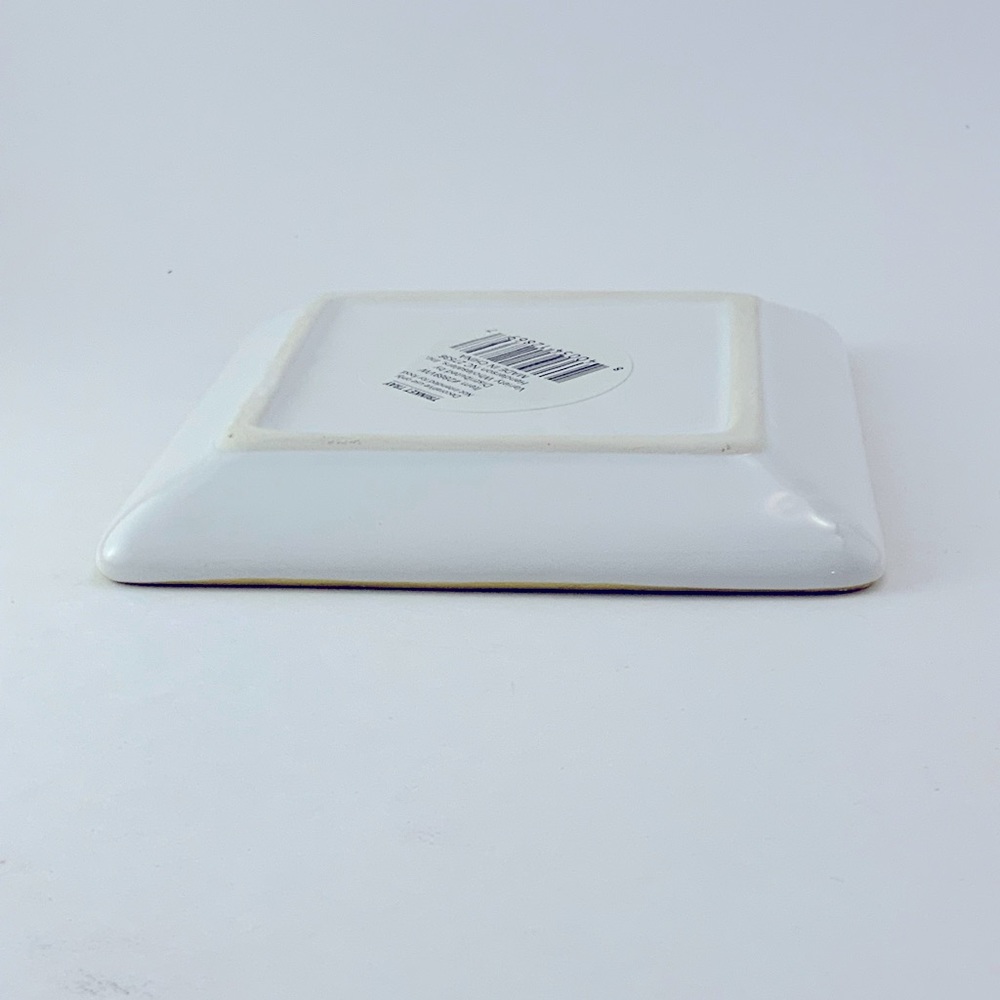 Boss Babe Trinket Tray Jewelry Storage Dish White Gold Black Ceramic Square - Picture 4 of 6